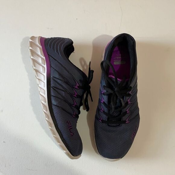 Fila Tri Color Lace Up Workout Running Shoes - Picture 1 of 7